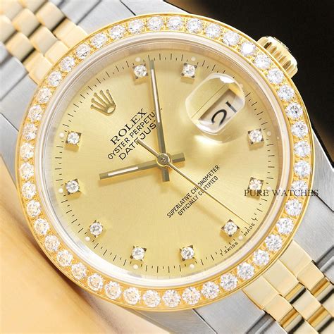 rolex replicas swiss made diamond bezel|genuine rolex bezel.